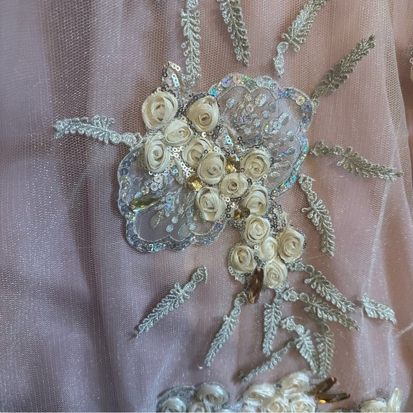 Stunning pink shimmering formal dress - Picture 8 of 12